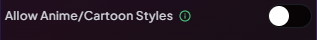 Anime/Cartoon toggle and Grayscale option